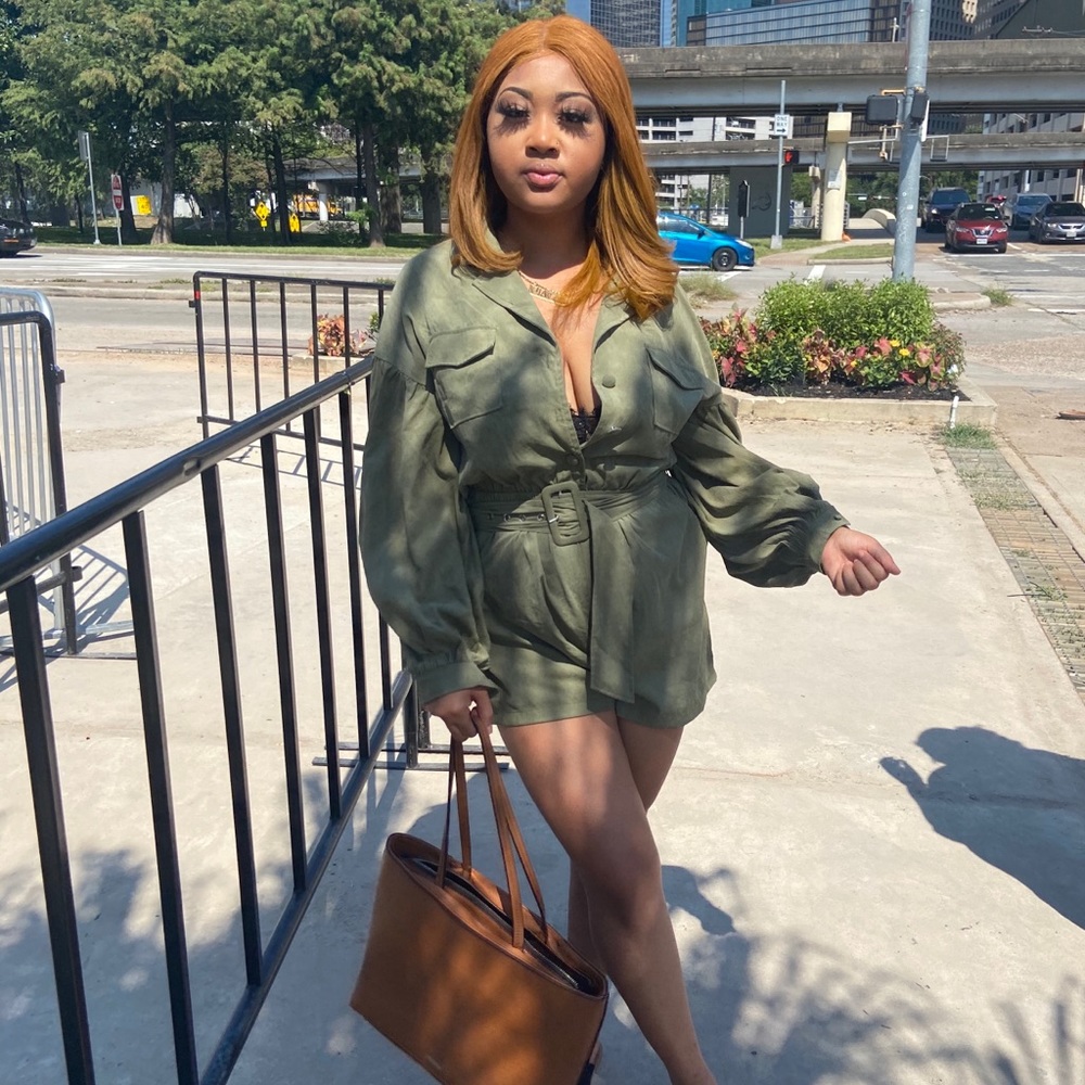 Akira Belted Romper